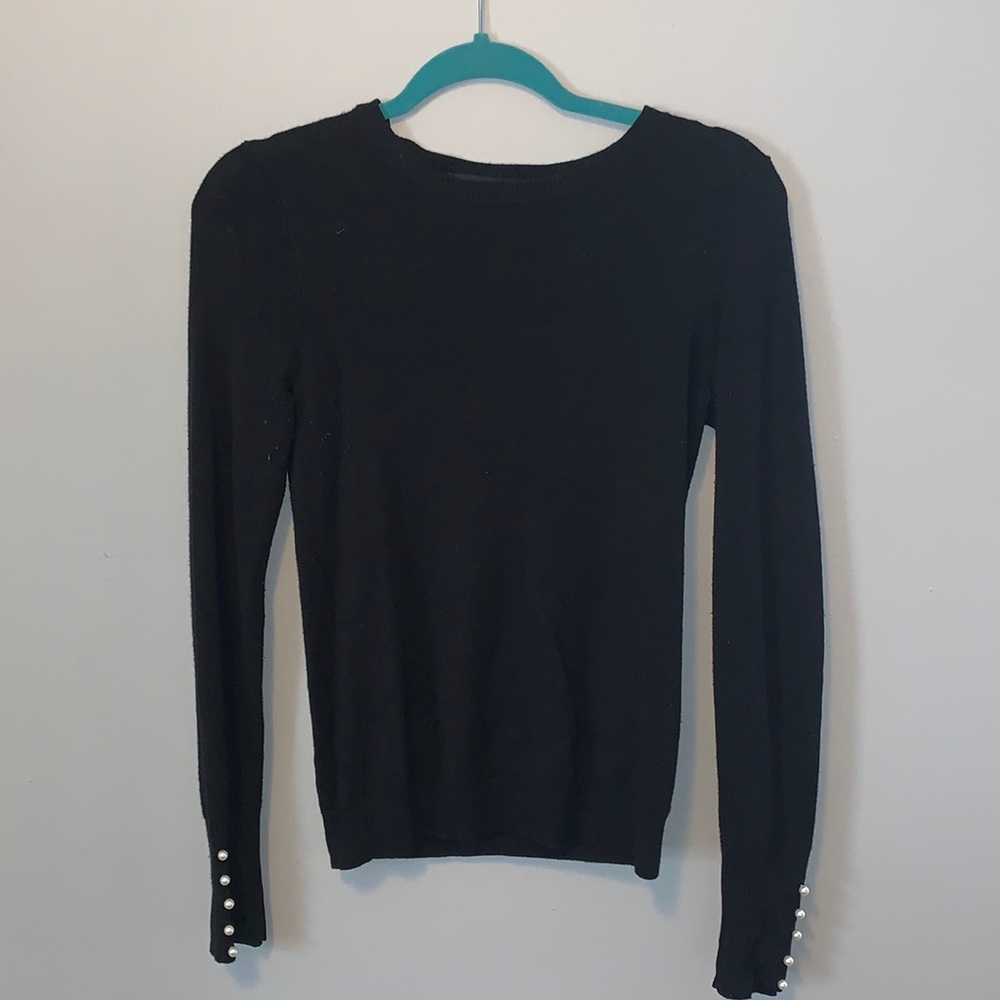 Knit black sweater